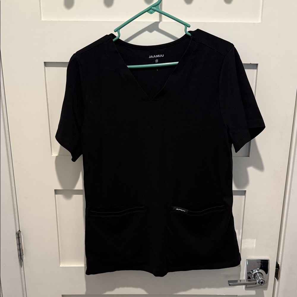 Jaanuu Women's Classic Black Short Sleeve Top